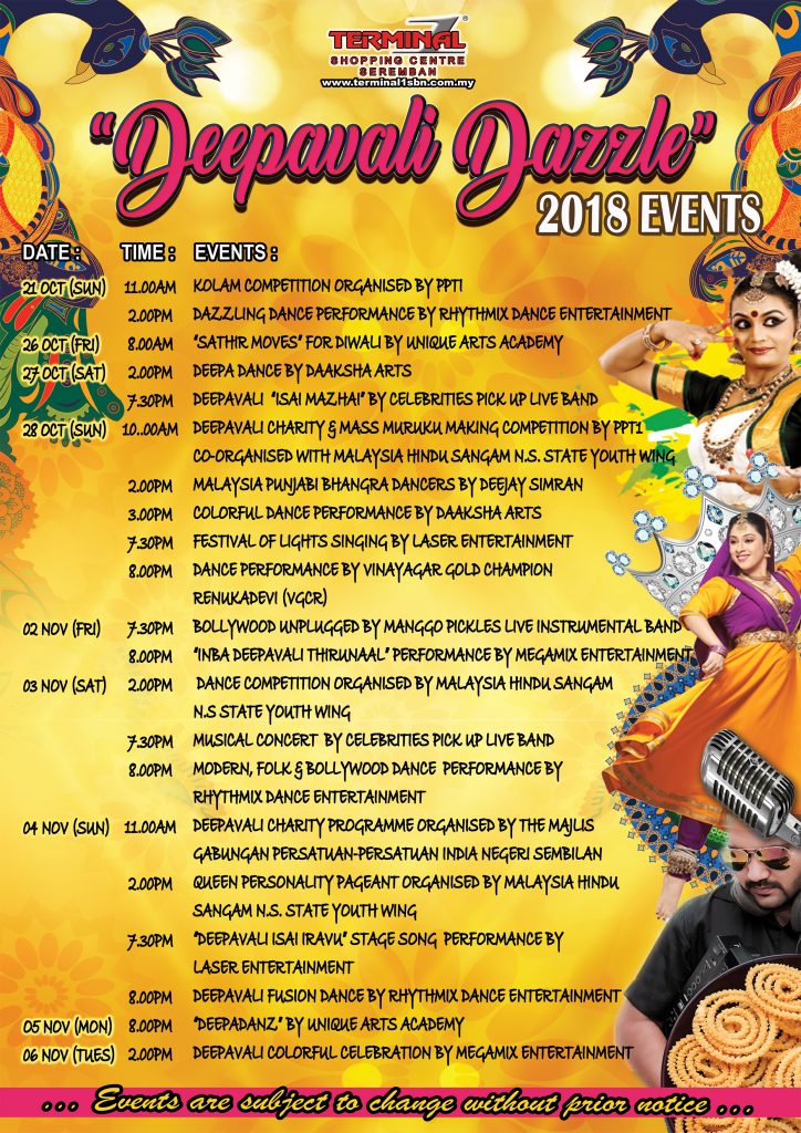 Deepavali Events Highlight for 2018