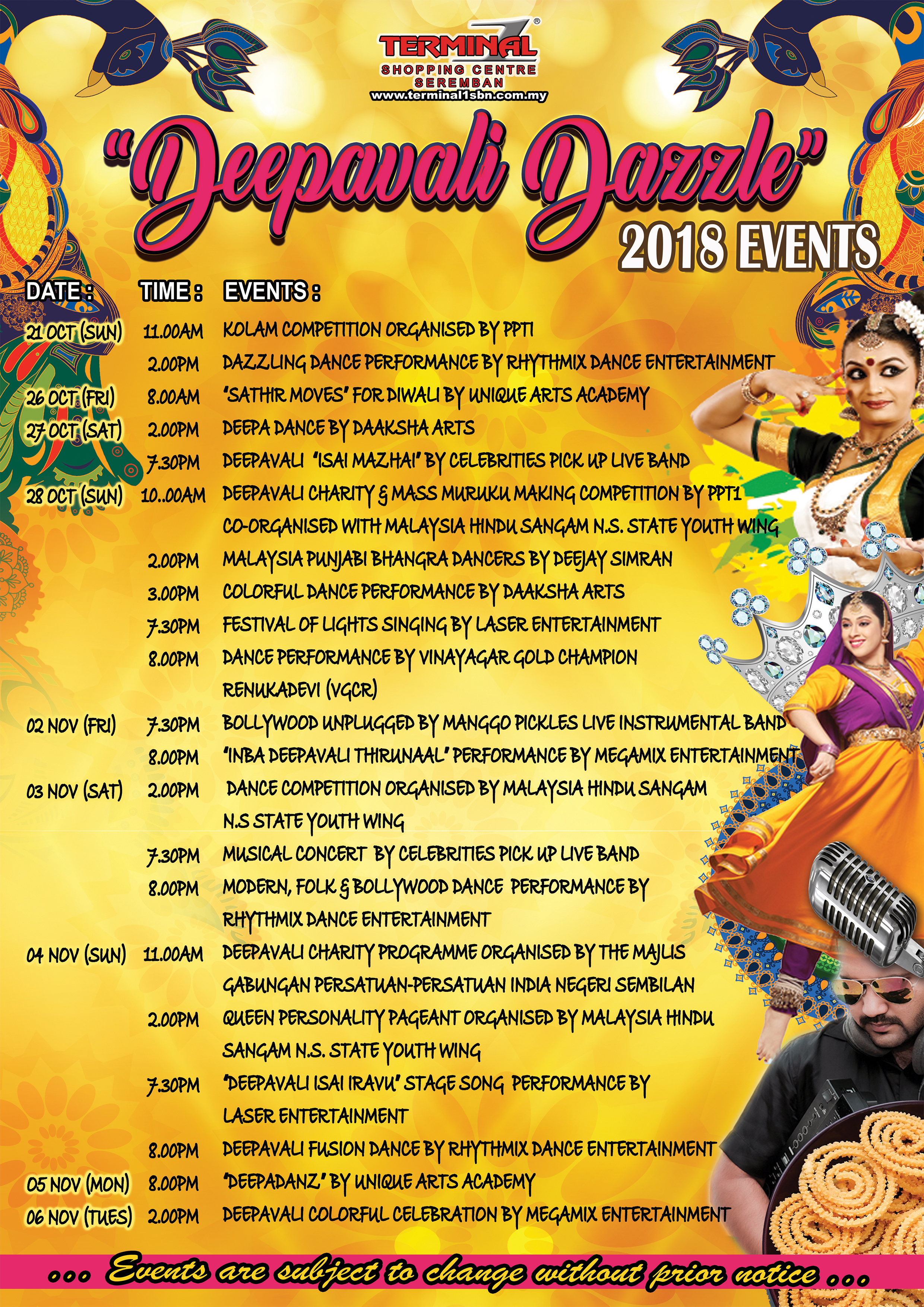 Deepavali Events Highlight For 2018